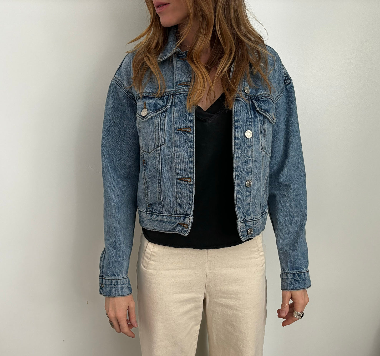 Loco Lobo Embroidered Denim Jacket