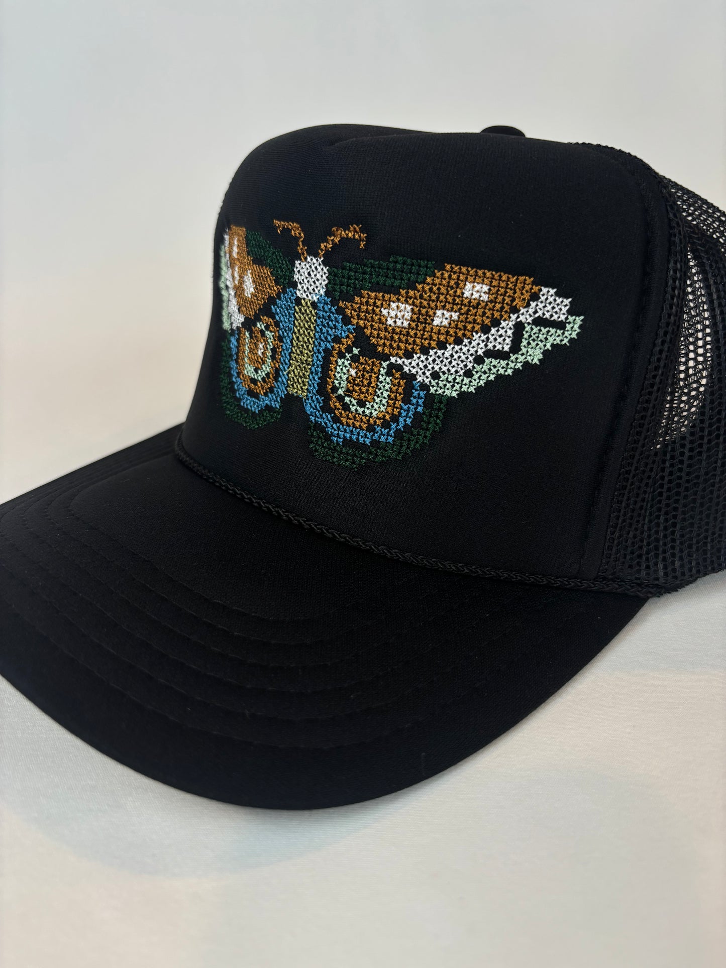 Cross Stitch Forest Moth Trucker