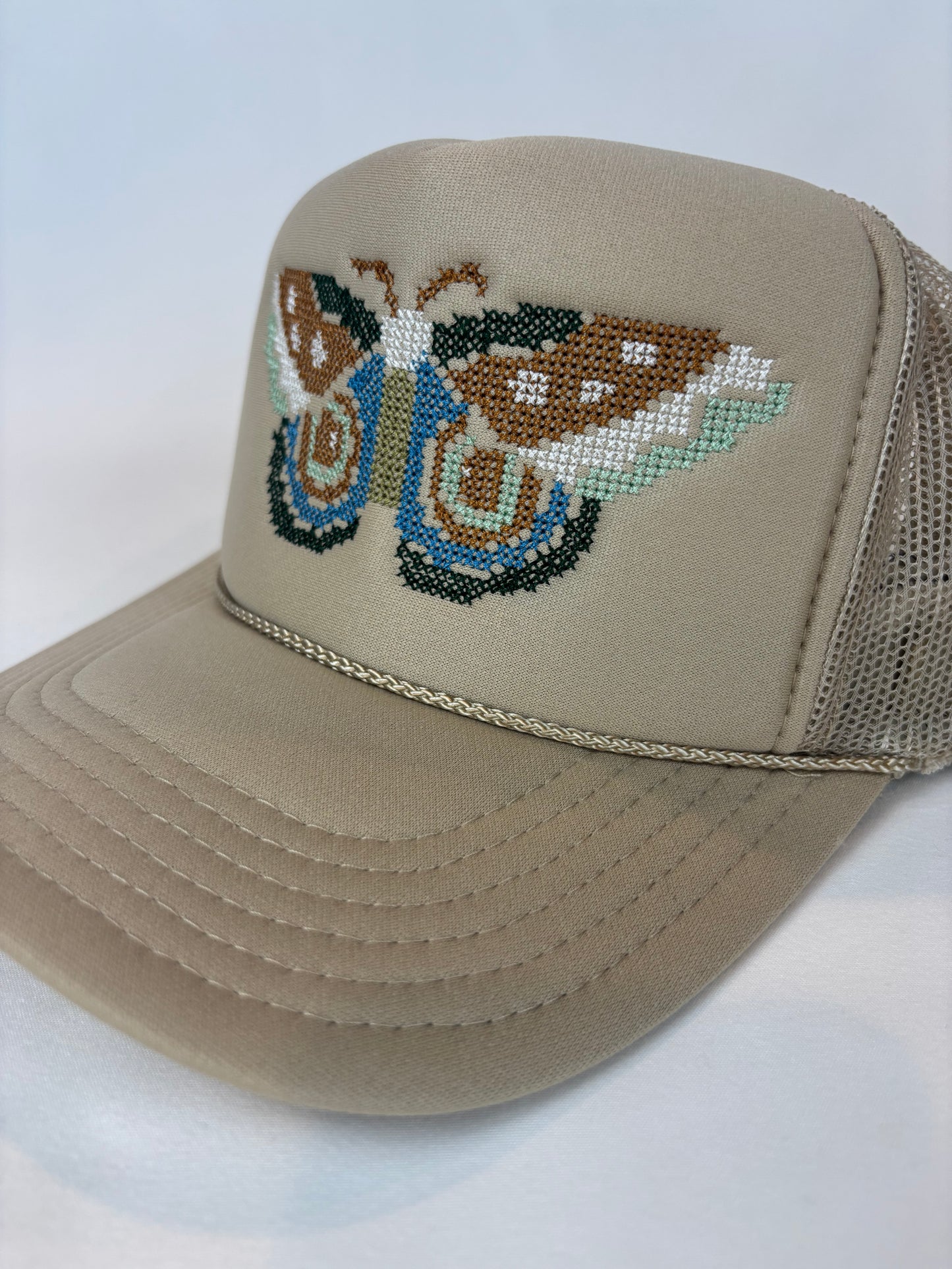 Cross Stitch Forest Moth Trucker