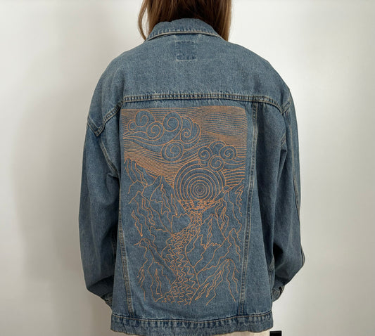 Landscape Embroidered Denim Jacket - Limited Edition