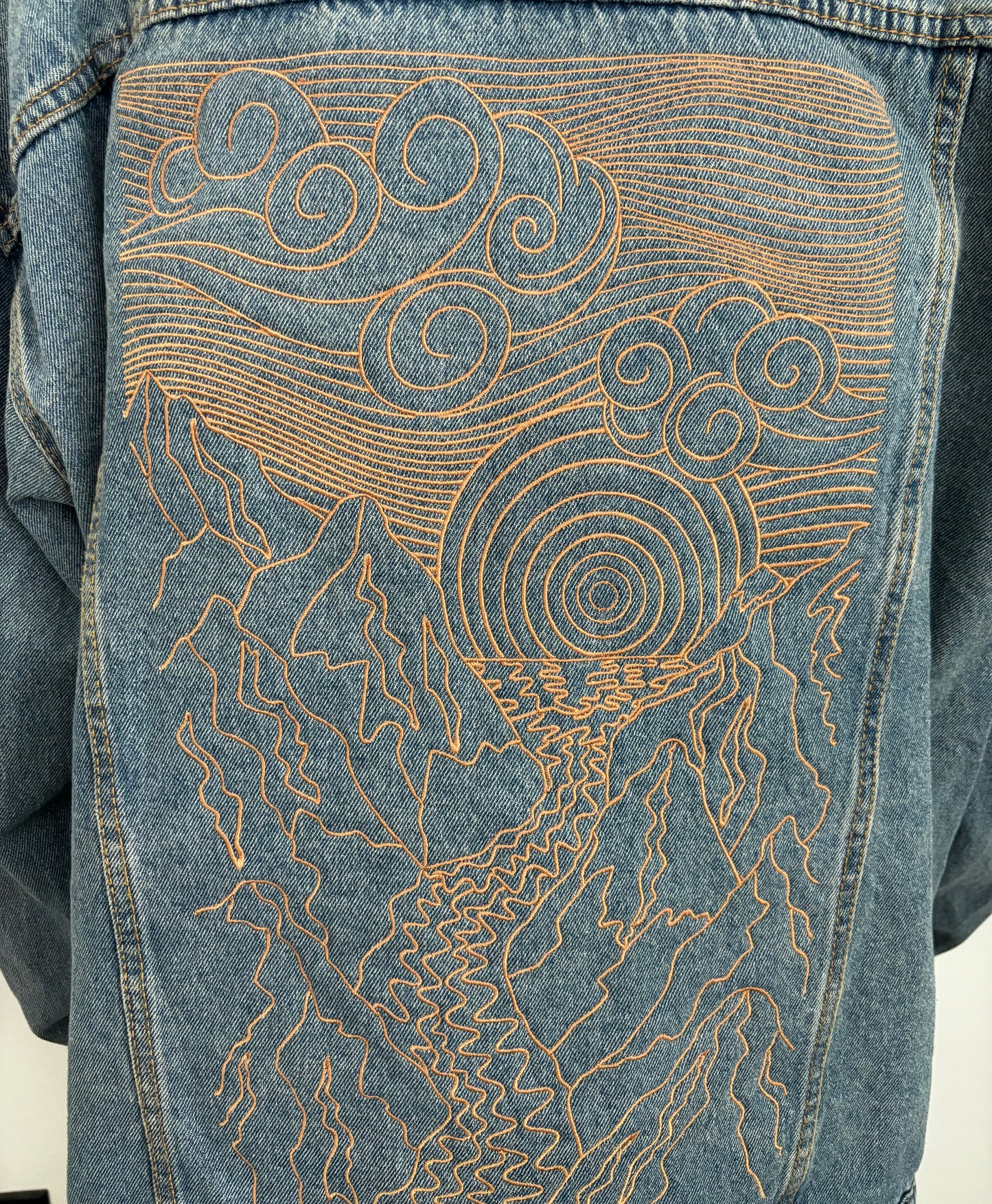 Landscape Embroidered Denim Jacket - Limited Edition